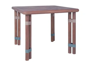 LIGNES - Square teak garden table _ Il Giardino di Legno